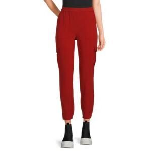 NWT THEORY~FALL Women's Red Oak Career Chic Cargo Joggers Pants Size 00